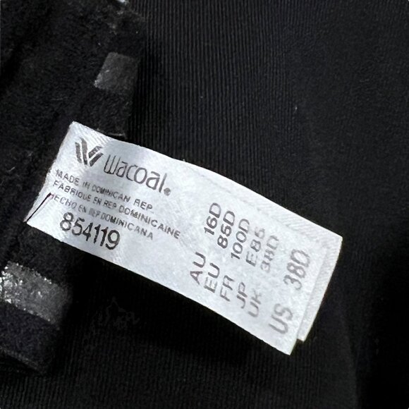 Wacoal 854119 34DDD Women's Red Carpet Bra Black Strapless - Picture 4 of 5